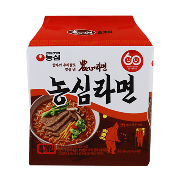 농심 라면 124g*4입