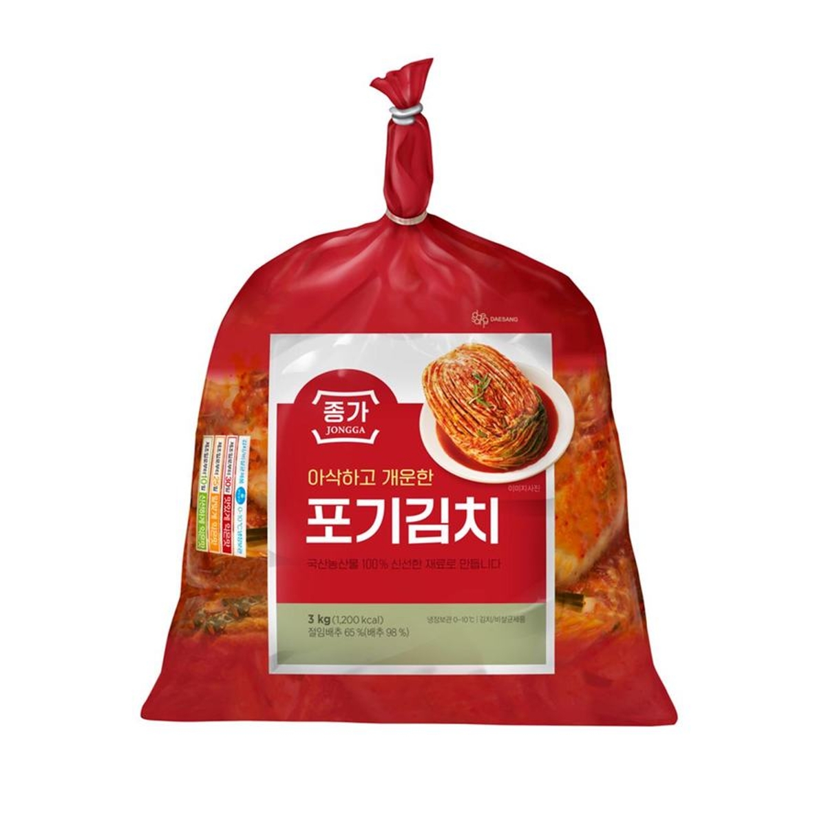 대상 종가집 아삭개운포기김치 3KG