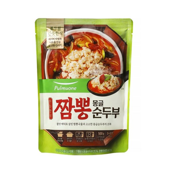 풀무원 반듯한식 짬뽕 몽글 순두부 500G