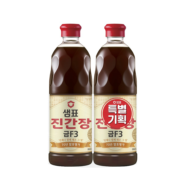 샘표 진간장 금F3 860ml*2입