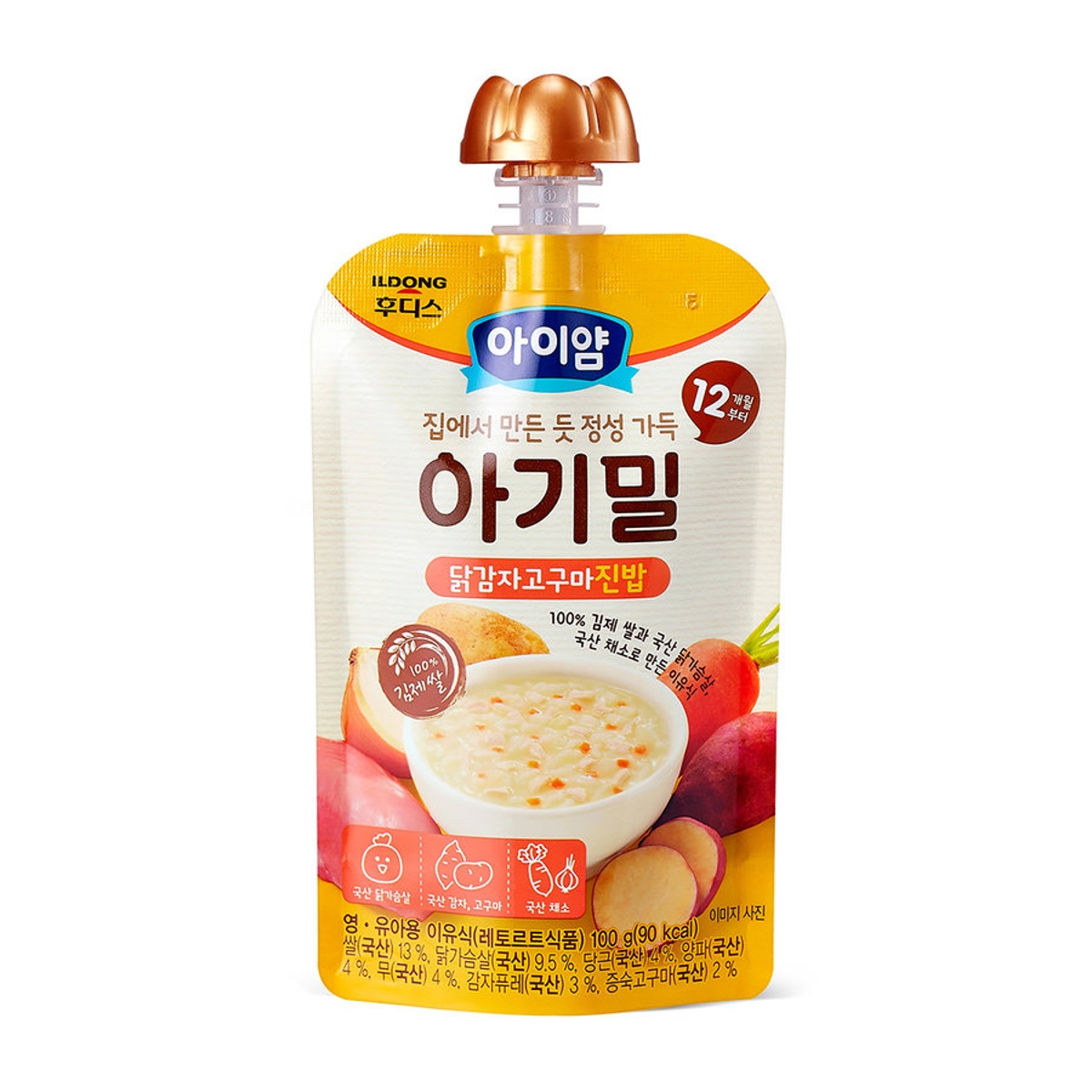 일동후디스 아이얌 닭감자고구마진밥 100G