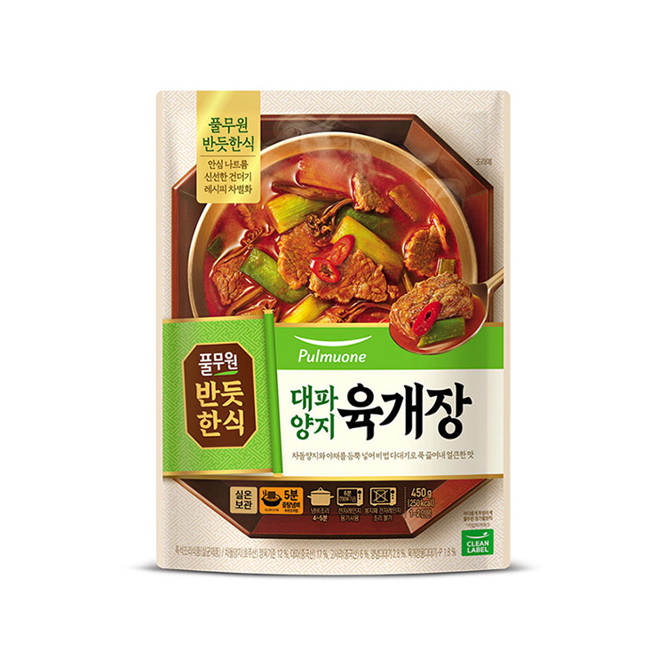 풀무원)반듯한식대파양지육개장450G