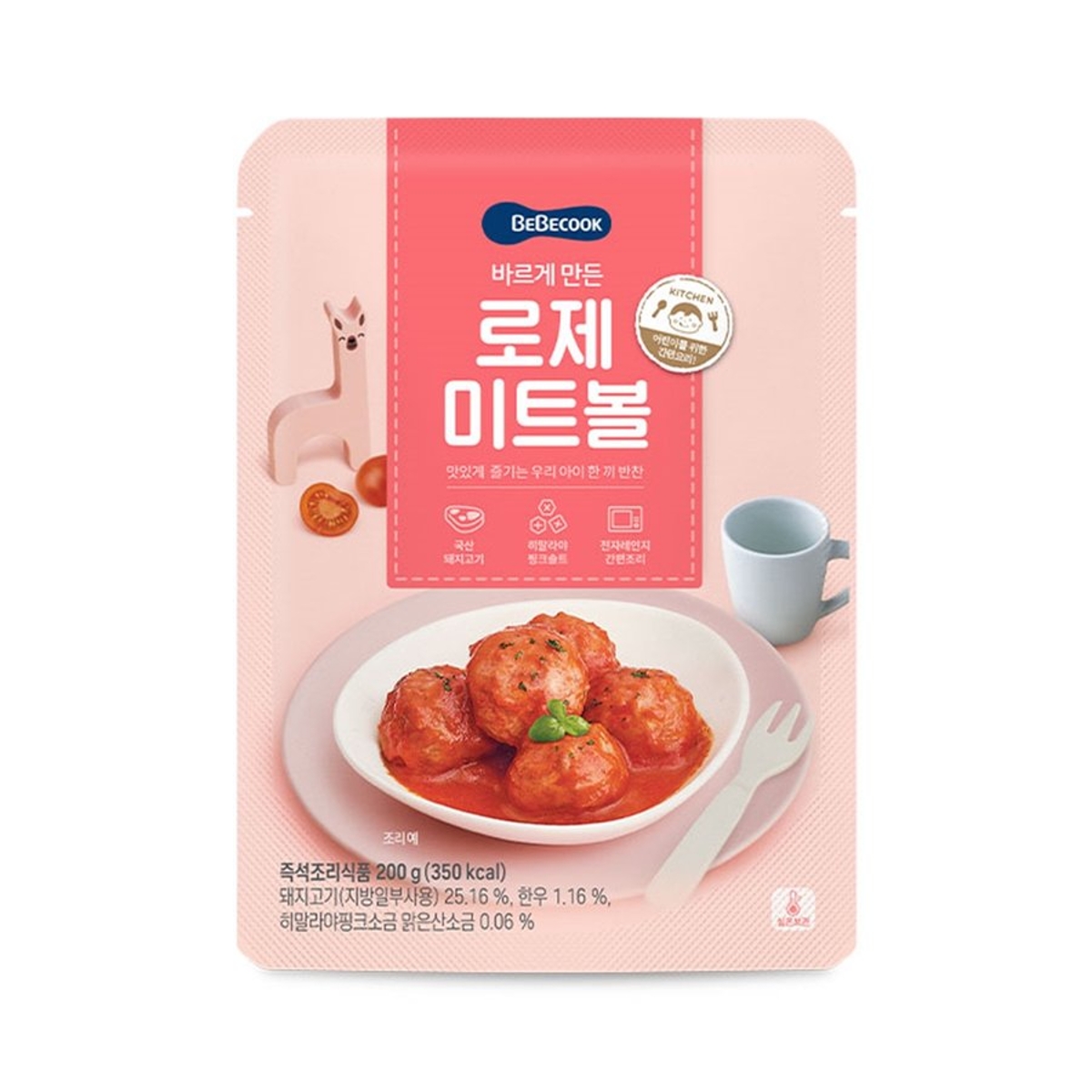 베베쿡 바르게만든로제미트볼 200G