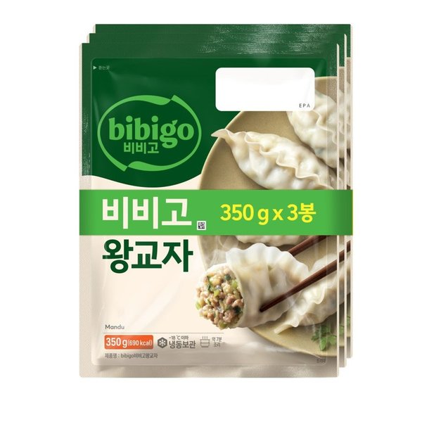 씨제이 비비고 왕교자 만두 350Gx3