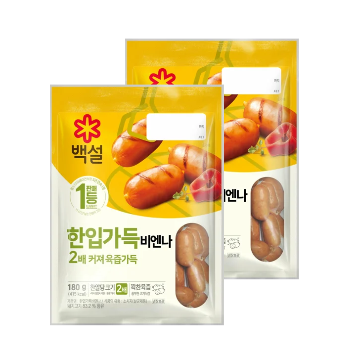 CJ 한입가득 비엔나 180g*2