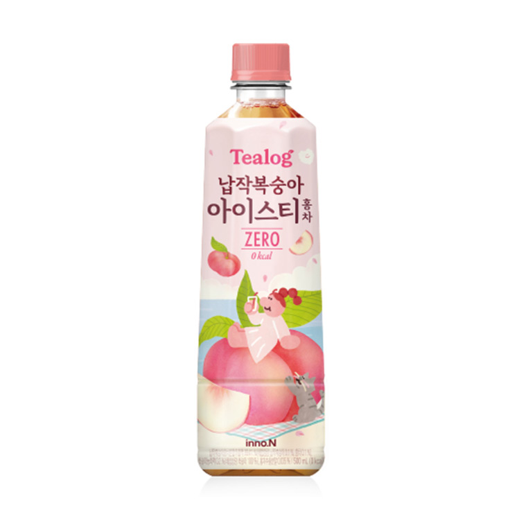 HK)납작복숭아아이스티500ML