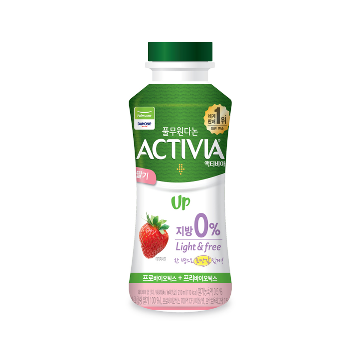 다논 액티비아UP 드링크 딸기 210ml