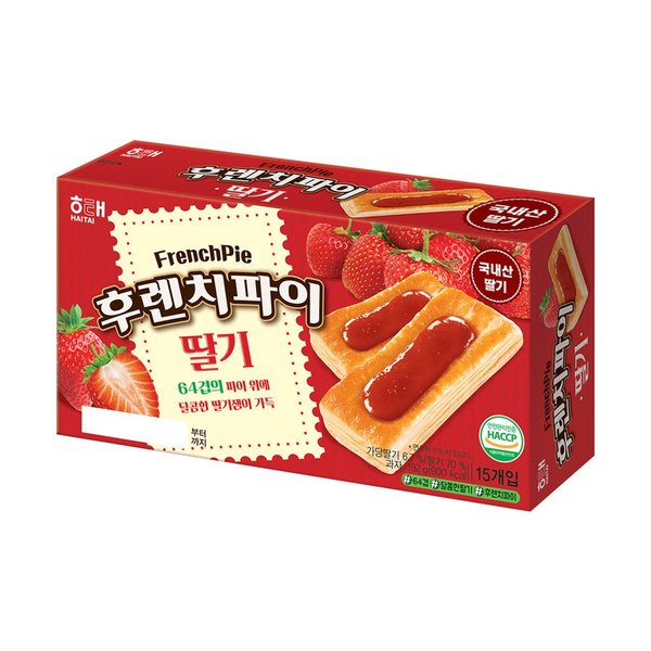 해태 후렌치파이 딸기 192G