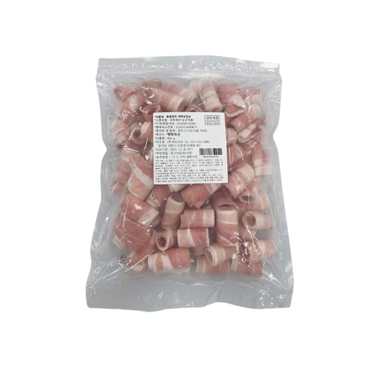 냉동)돌돌말이 대패삼겹살(800g/봉)