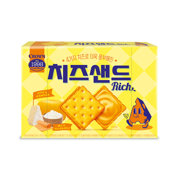 크라운)치즈샌드Rich180G