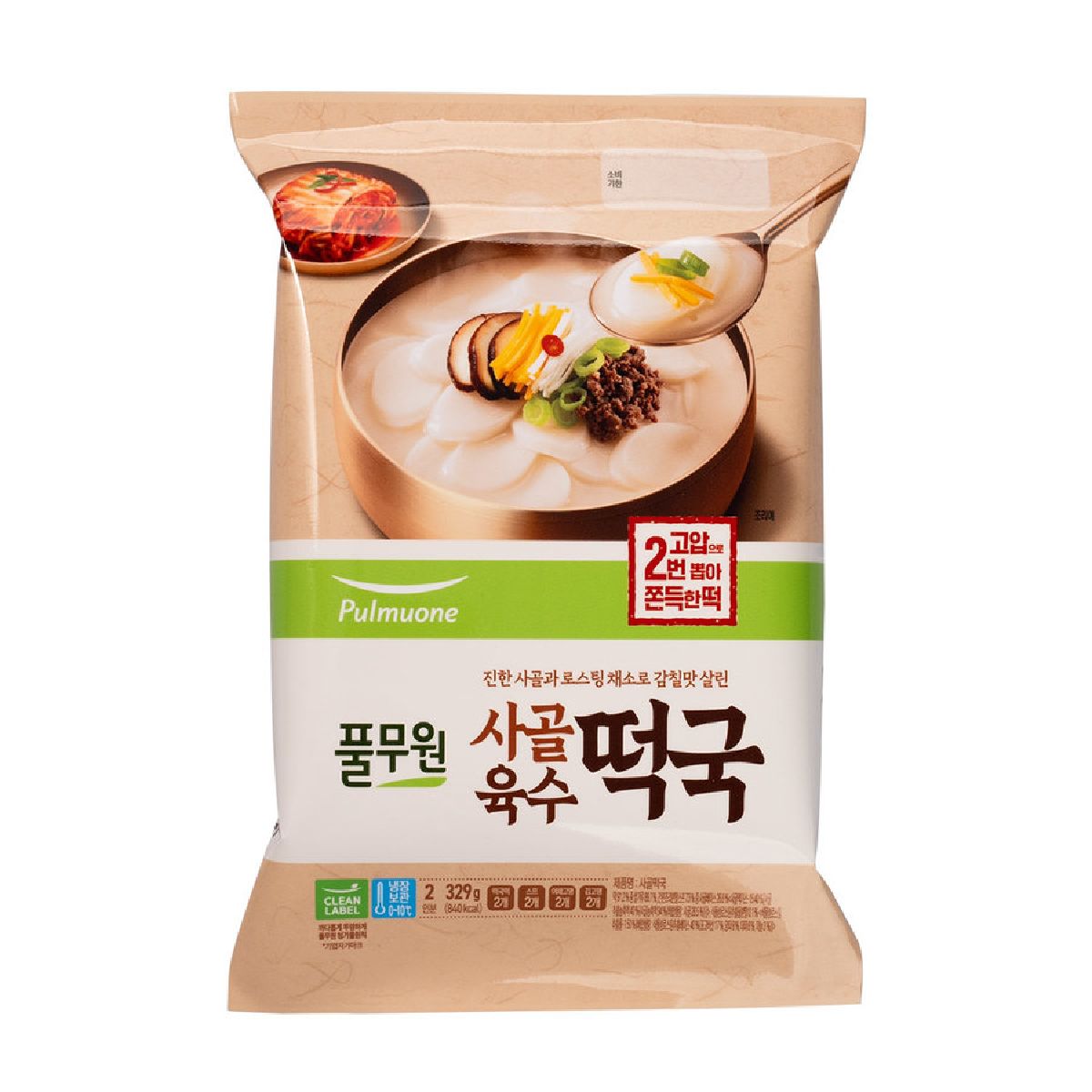 풀무원 사골육수 떡국 329G