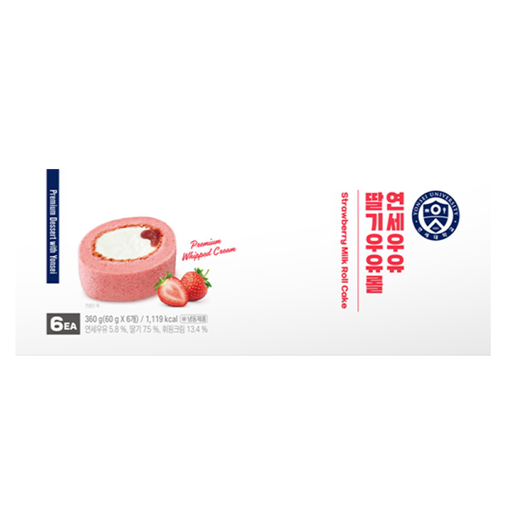 연세우유 생크림 딸기 우유롤 360g