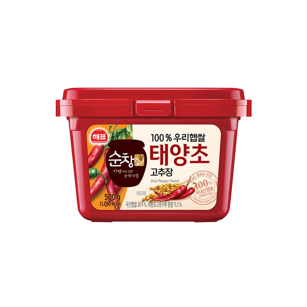 해표 순창궁 우리햅쌀 태양초고추장 500G