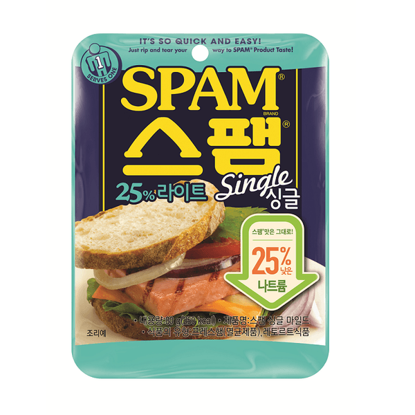 CJ 스팸 싱글마일드80g
