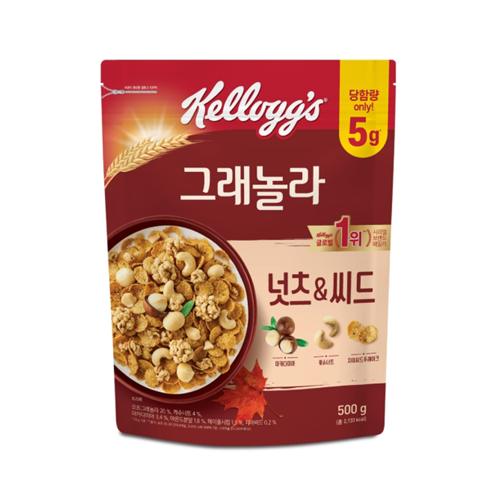 켈로그 넛츠&씨드 그래놀라 500g