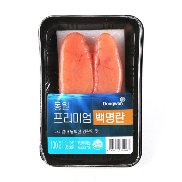 프리미엄 백 명란 100G(팩)