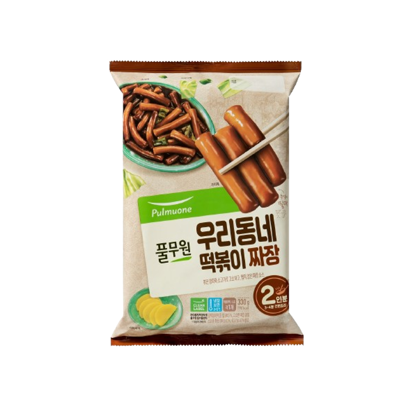 풀무원)우리동네 떡볶이 짜장 2인 330g