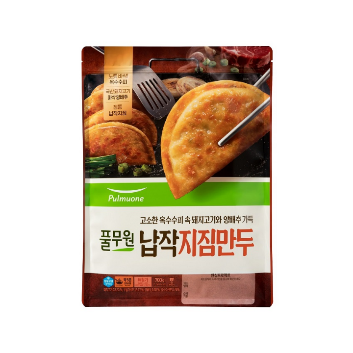 풀무원 납작지짐만두 700g