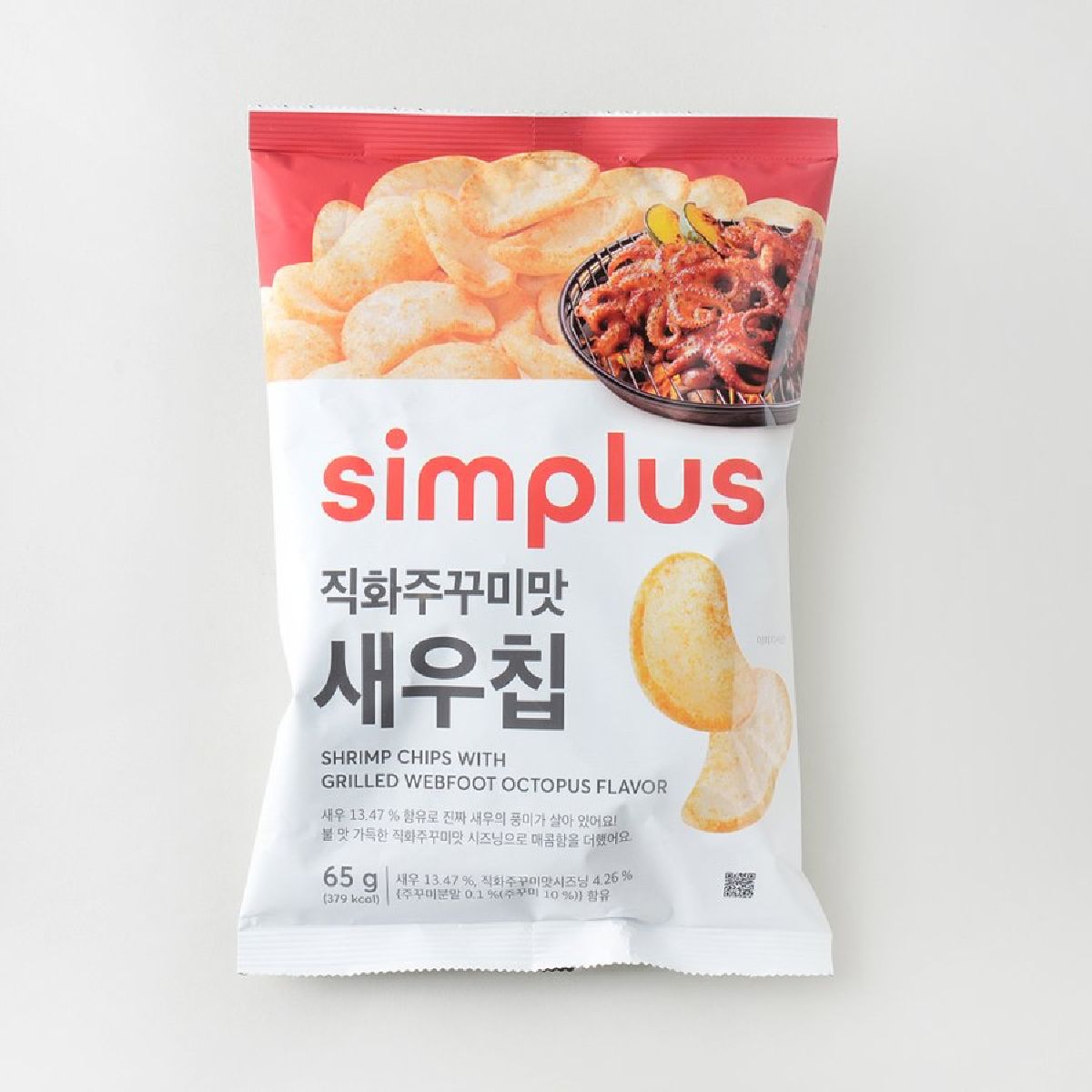 simplus 직화주꾸미맛 새우칩 65G