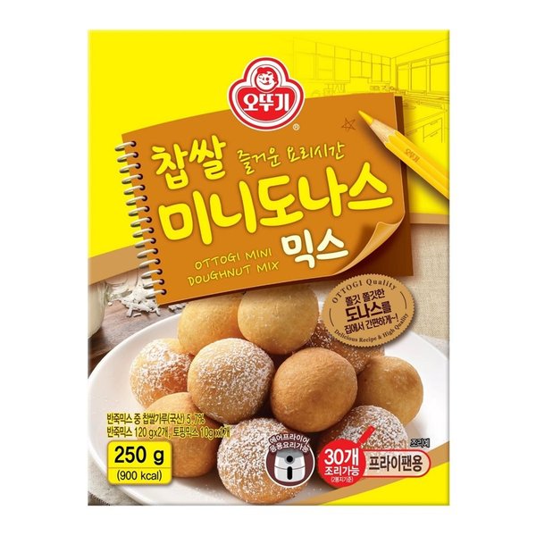 오뚜기 찹쌀미니도나스믹스 250G