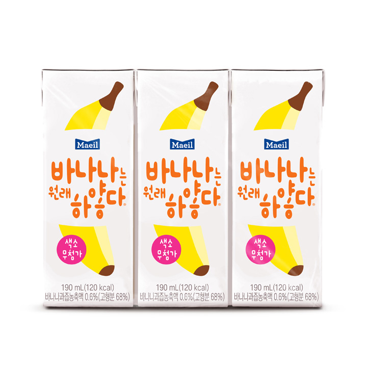 매일 바나나는 하얗다 190ml*6