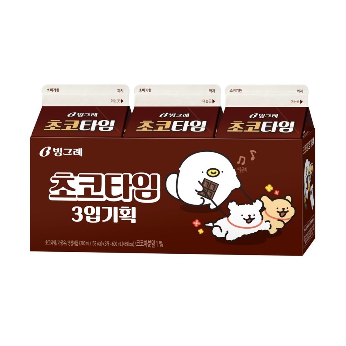 빙그레 초코타임 200MLx3