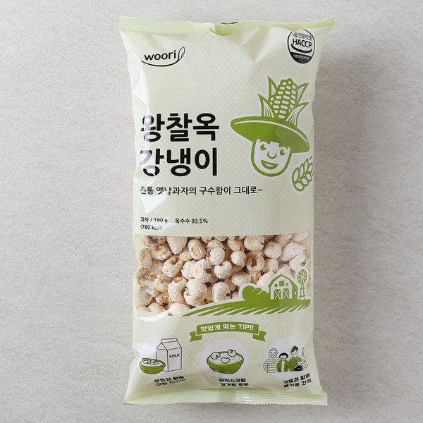 우리식품 왕찰옥 강냉이 190G