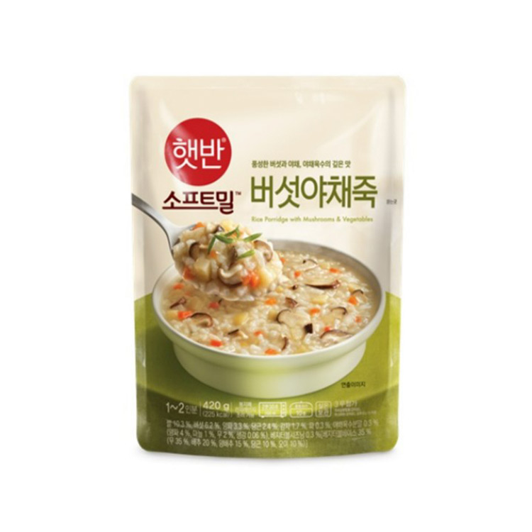 CJ)햇반 버섯야채죽420g