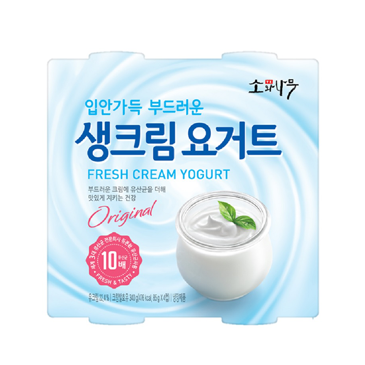동원 소와나무 생크림 요거트 85g*4