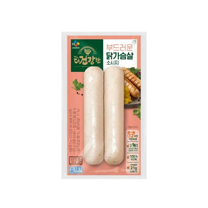 CJ 더건강한닭가슴살소시지 120g