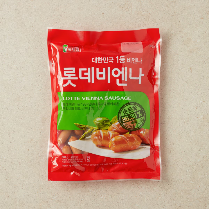 롯데 비엔나 500g