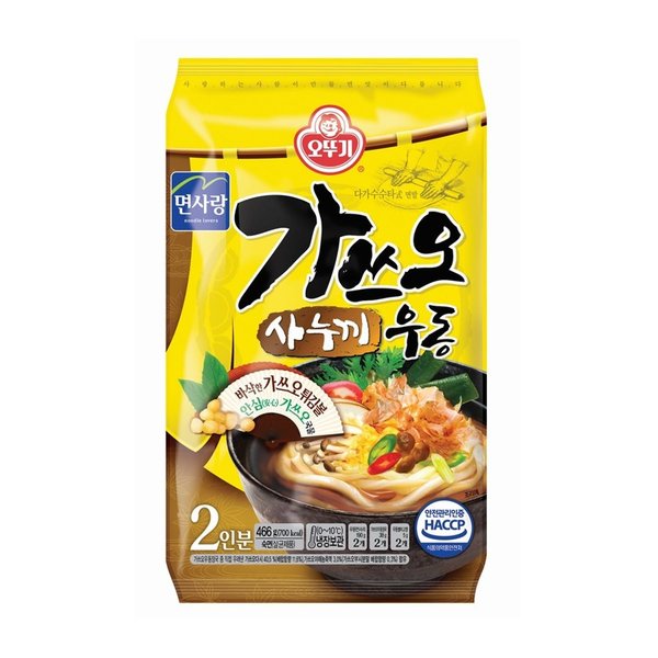 오뚜기 가쓰오 사누끼우동 (2인) 466G