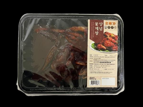 냉장)매콤한 양념 꽃게장(800G/팩)