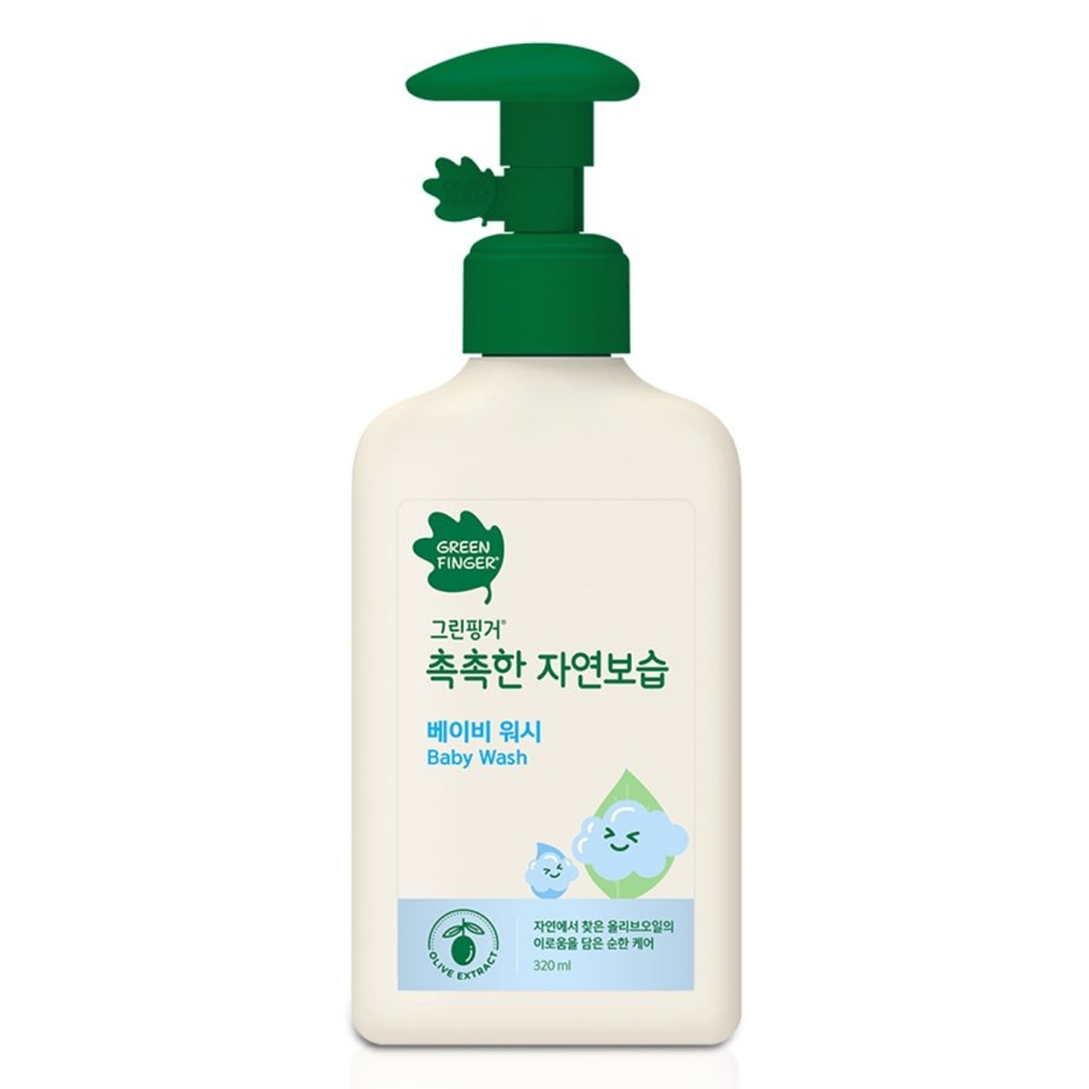 유한킴벌리 그린핑거 촉촉한 자연보습 베이비워시 320ML