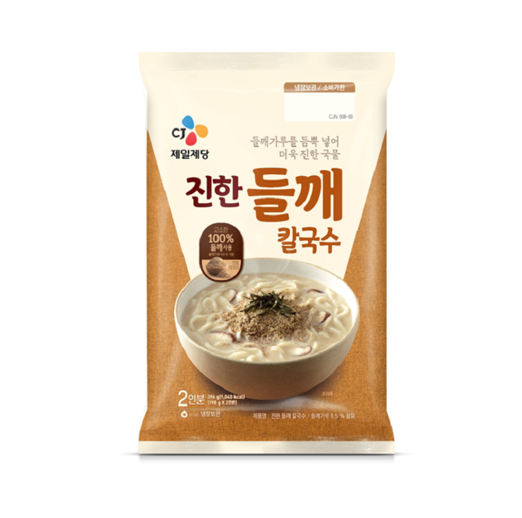 CJ)진한들깨칼국수396G