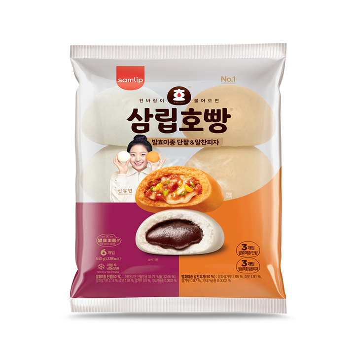 삼립 단팥피자호빵6입540g