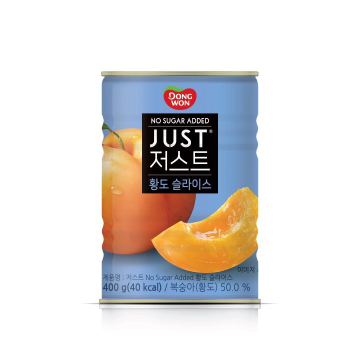 동원 저스트 노슈가 황도 슬라이스 400g