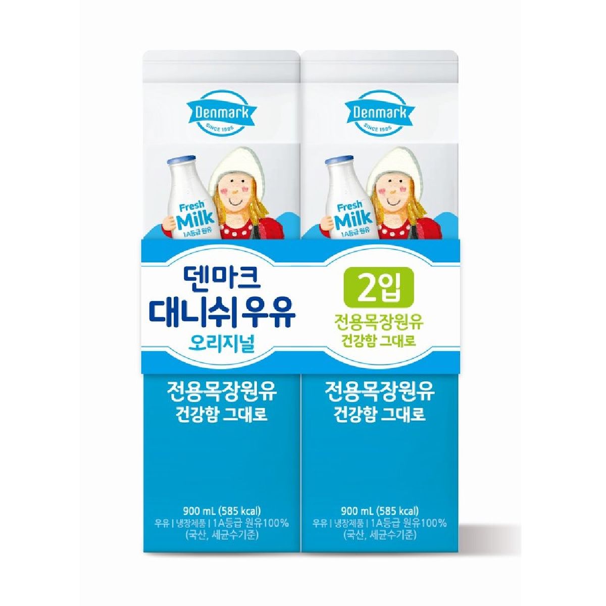 동원 덴마크 대니쉬 THE건강한 우유기획 900MLx2