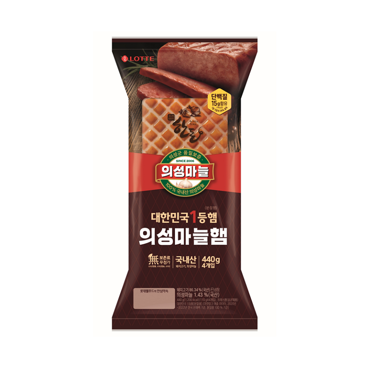 롯데)의성마늘햄440g