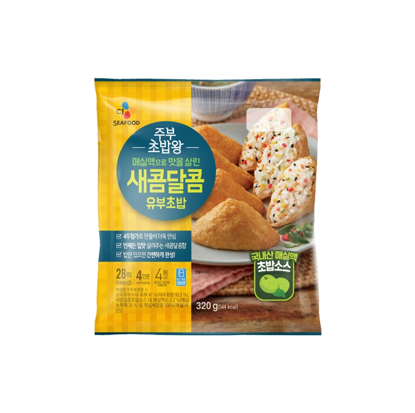 CJ)주부초밥왕새콤달콤유부초밥320g