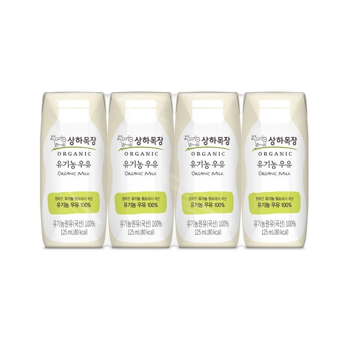 상하목장 유기농 멸균우유 125MLx4