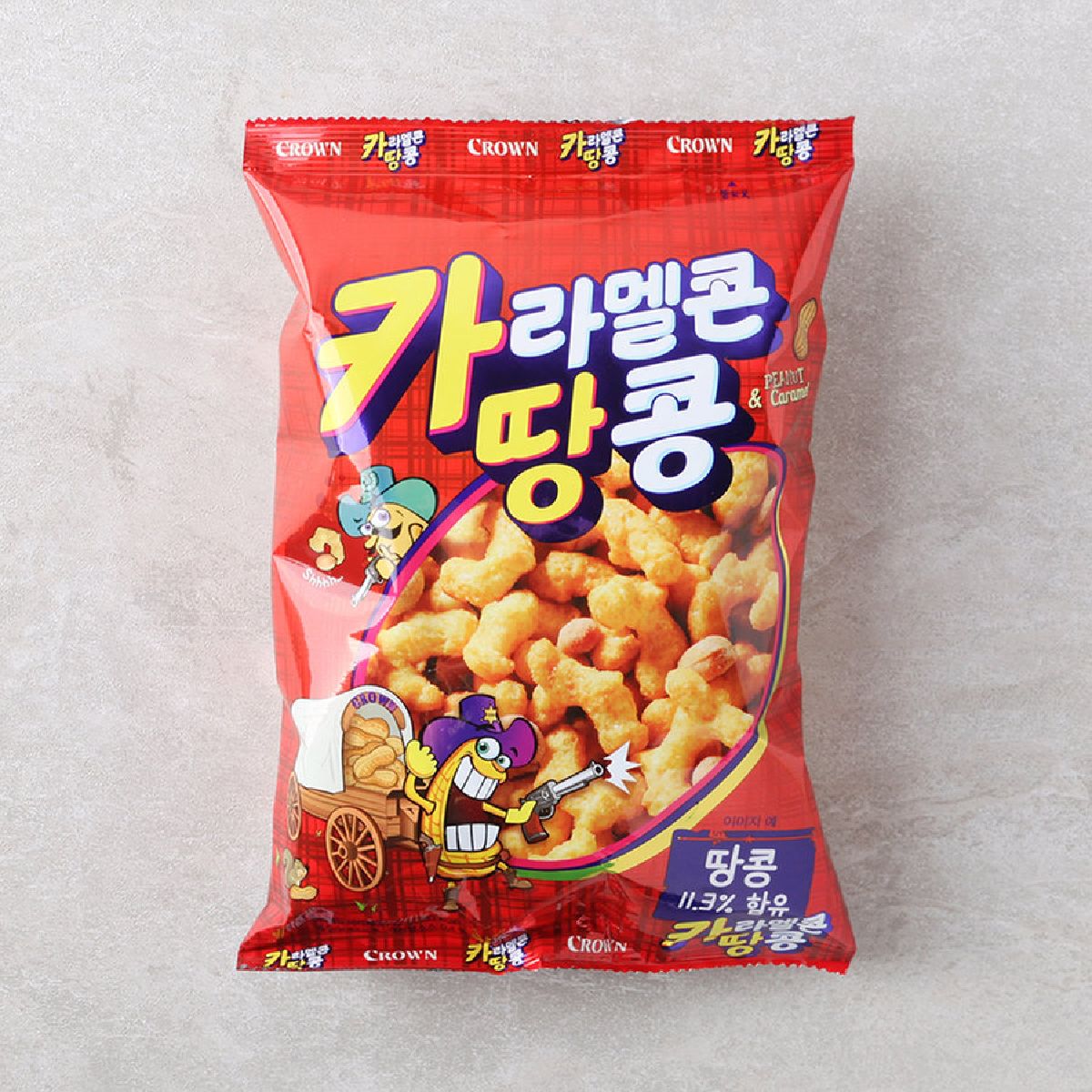 크라운 카라멜콘과땅콩 72G