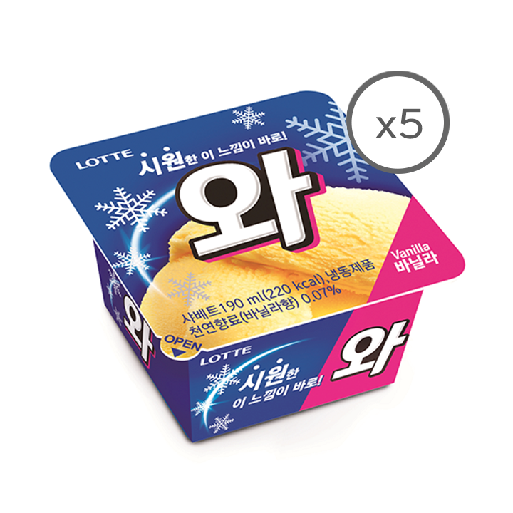 롯데제과 와 5입