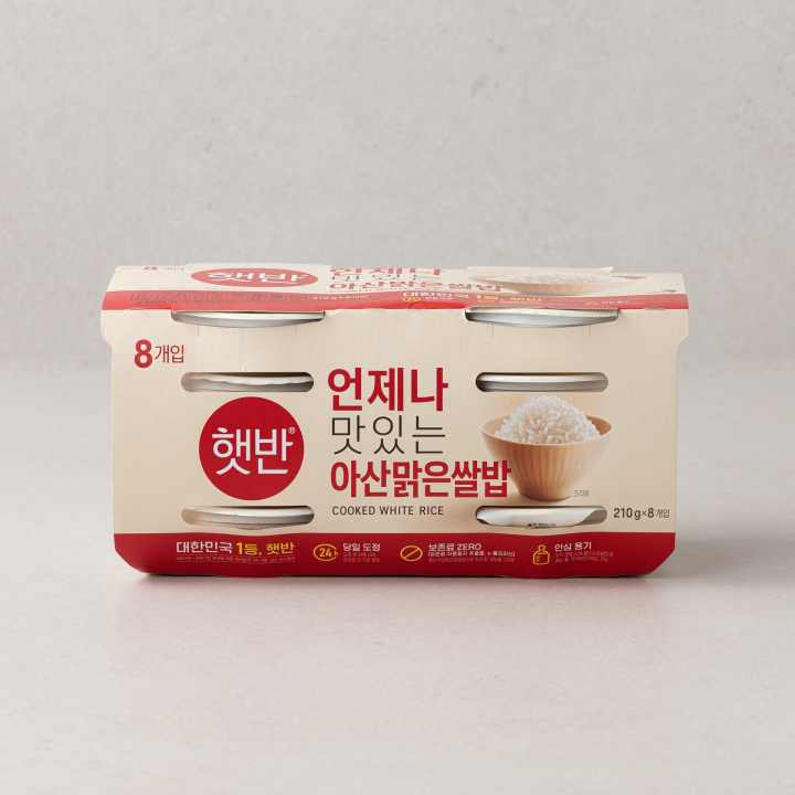 CJ 햇반 아산맑은쌀밥210g*8입