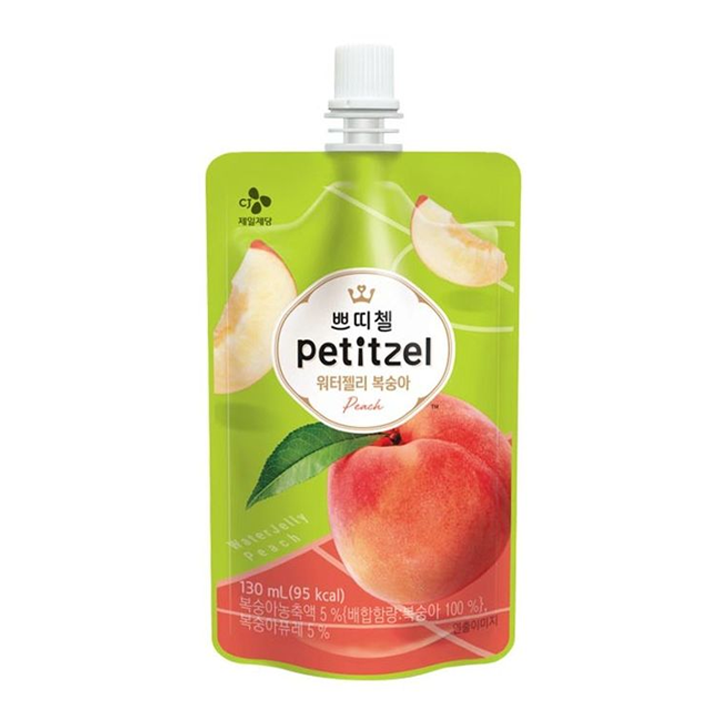 CJ 쁘띠첼 워터젤리 복숭아 130ml