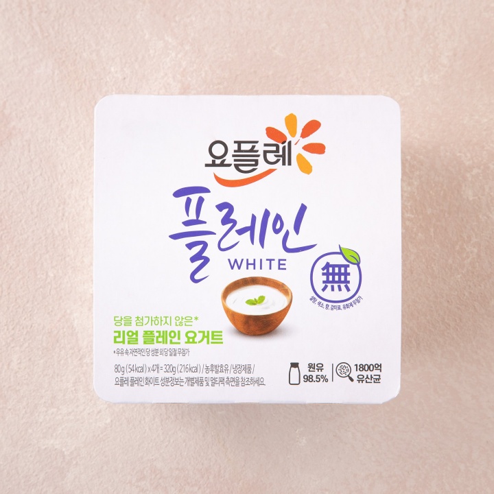 빙그레 요플레 당무첨가 80g*4