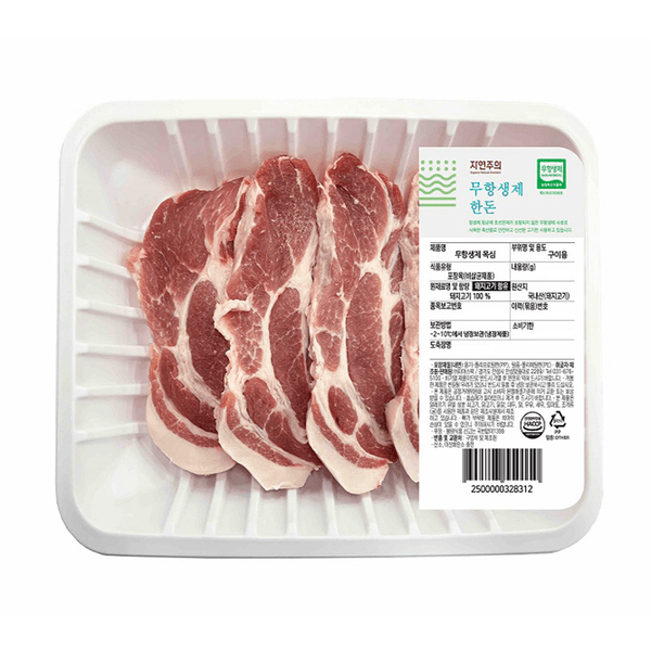 (J)무항생제 한돈 목심 구이용(600g)