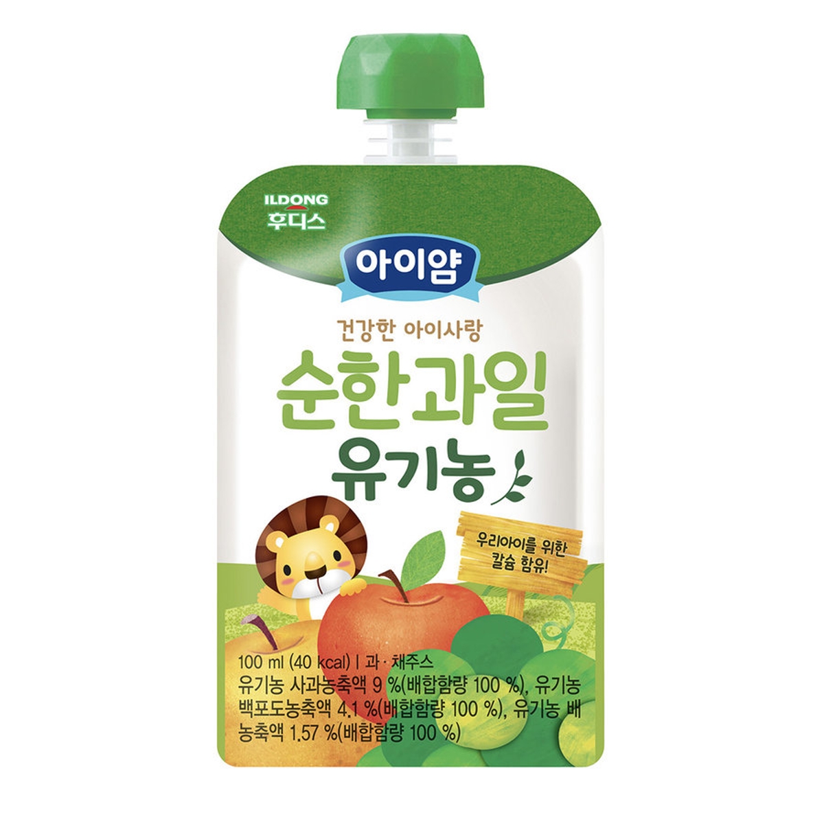 일동후디스 아이얌 건강한 아이사랑주스 순한과일 100ML