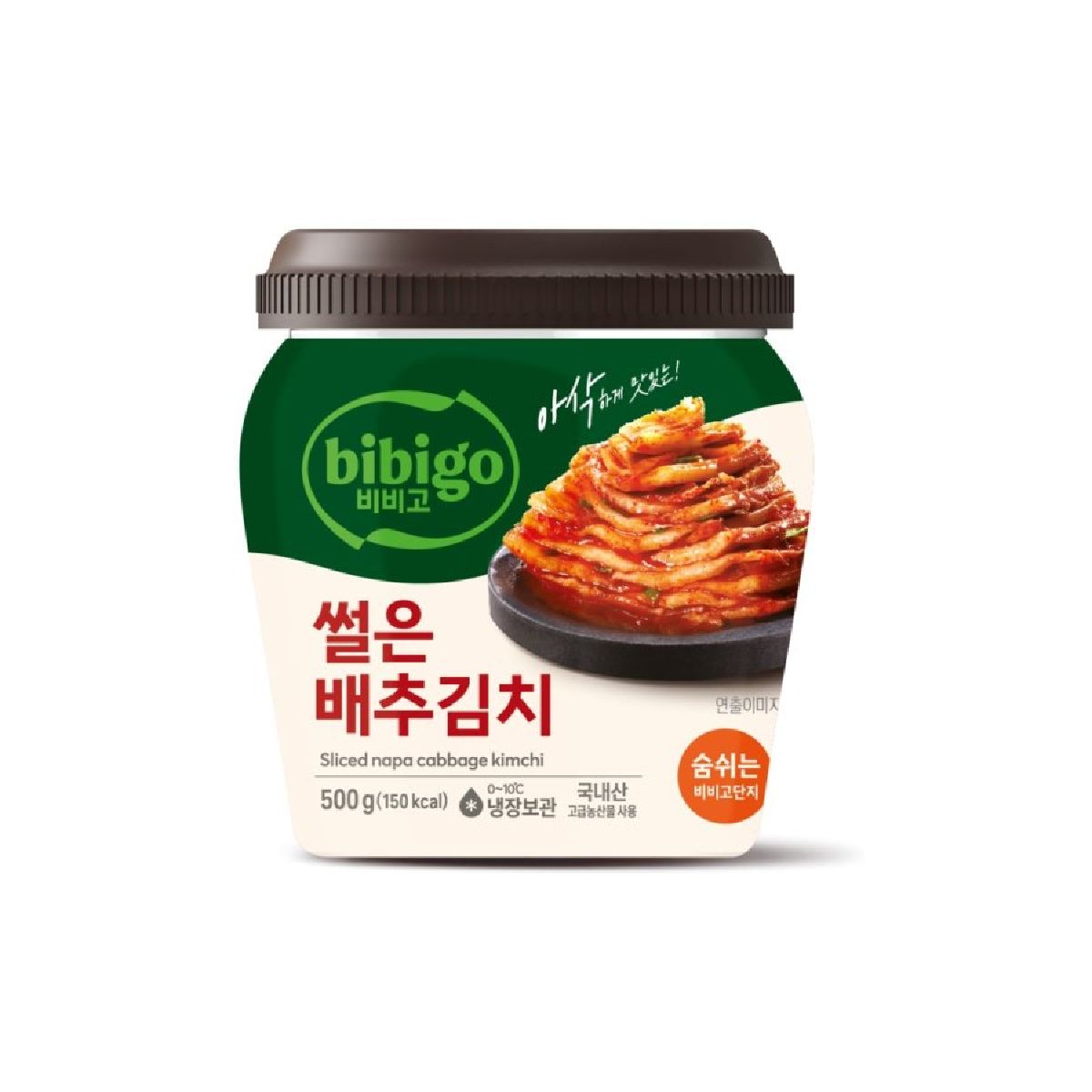씨제이 비비고 썰은 배추김치 단지 500G