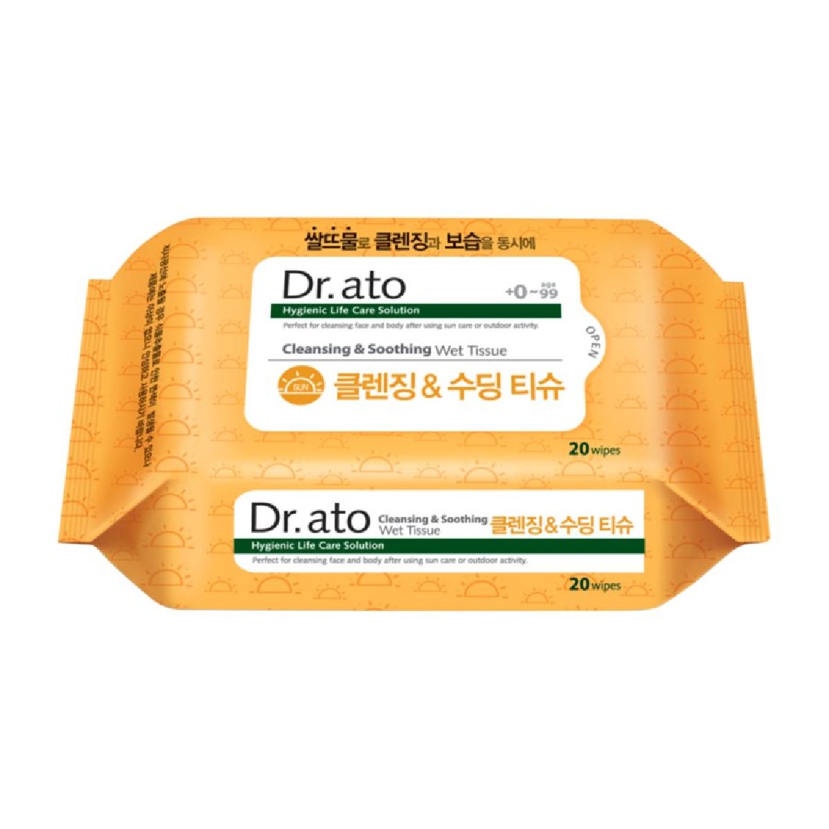 닥터아토 클렌징&수딩티슈 20매
